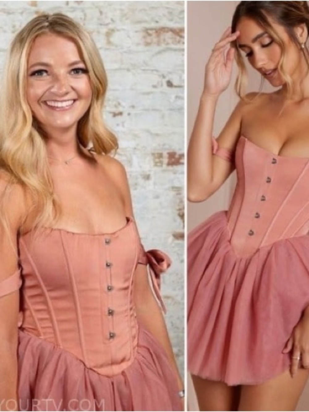 🌺 OH POLLY Reine Corset Tulle Mini Dress in Terracotta. Size US 2. Great Cond!! - Picture 6 of 12